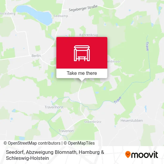 Карта Seedorf, Abzweigung Blomnath