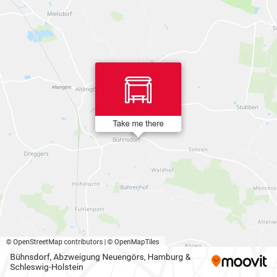 Карта Bühnsdorf, Abzweigung Neuengörs