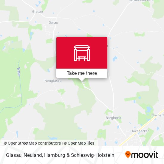 Glasau, Neuland map