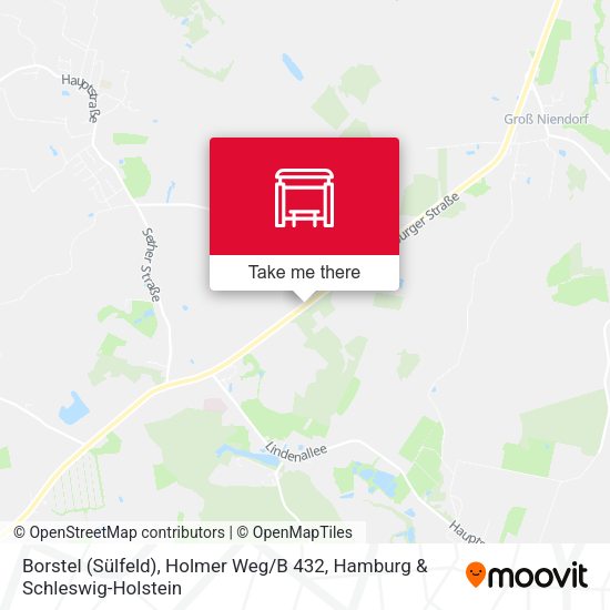 Borstel (Sülfeld), Holmer Weg / B 432 map