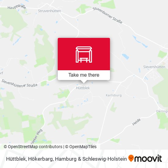 Hüttblek, Hökerbarg map