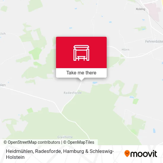 Карта Heidmühlen, Radesforde