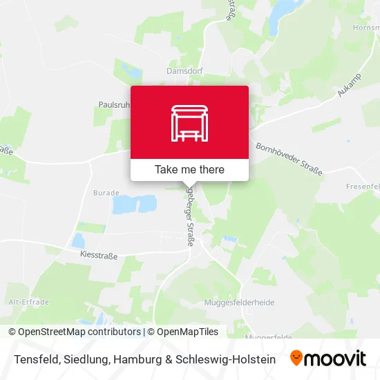 Карта Tensfeld, Siedlung
