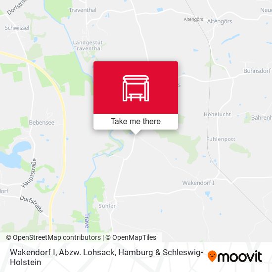 Wakendorf I, Abzw. Lohsack map