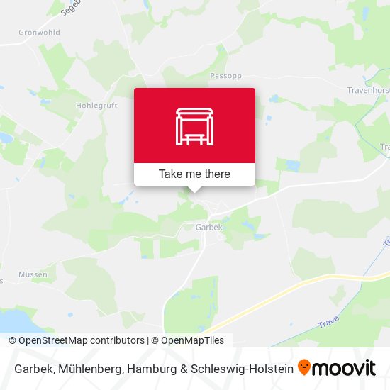 Garbek, Mühlenberg map