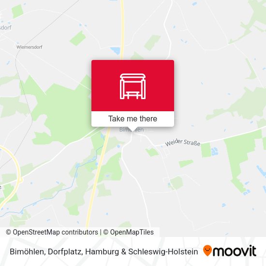 Bimöhlen, Dorfplatz map