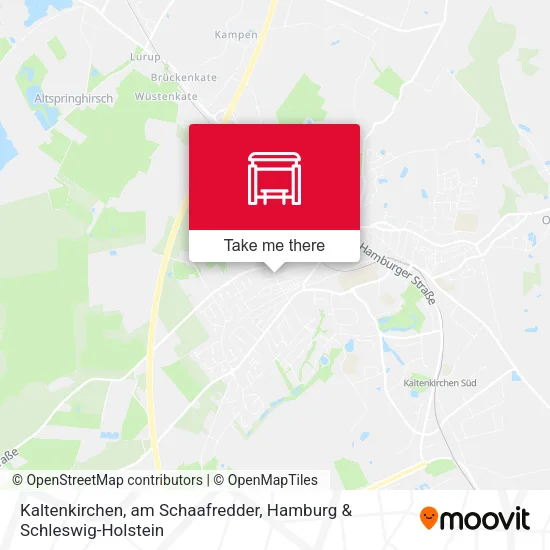 Карта Kaltenkirchen, am Schaafredder