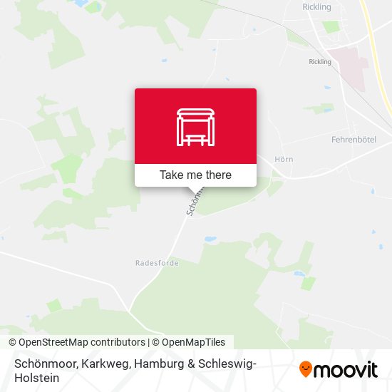 Schönmoor, Karkweg map