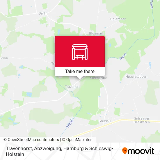 Карта Travenhorst, Abzweigung