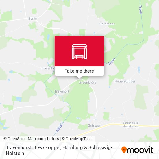Travenhorst, Tewskoppel map