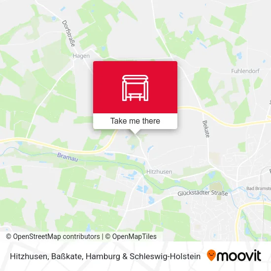 Карта Hitzhusen, Baßkate