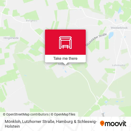 Карта Mönkloh, Lutzhorner Straße