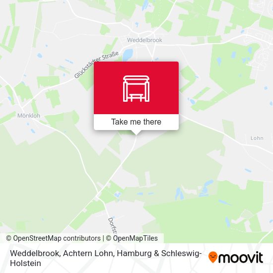 Weddelbrook, Achtern Lohn map