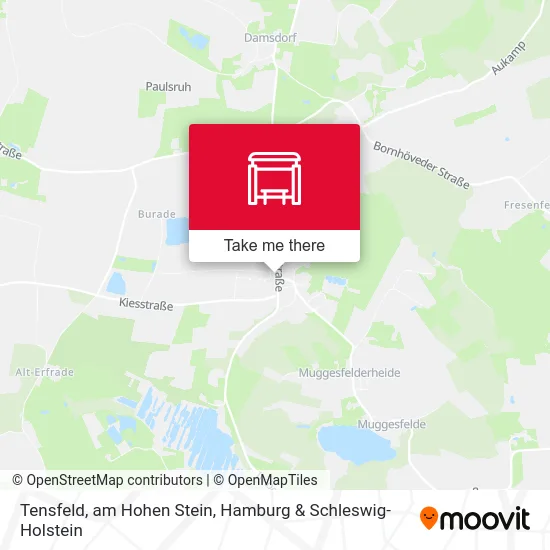 Карта Tensfeld, am Hohen Stein