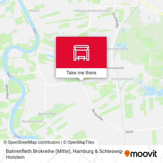 Карта Bahrenfleth Brokreihe (Mitte)