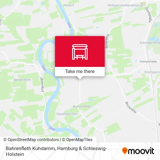 Карта Bahrenfleth Kuhdamm