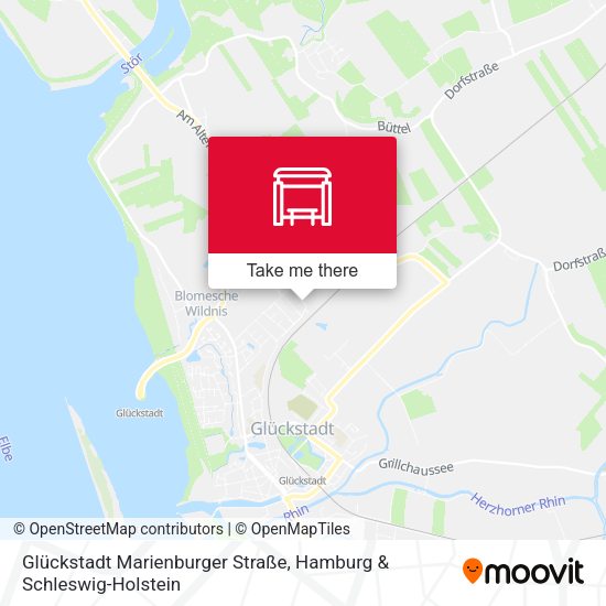 Glückstadt Marienburger Straße map