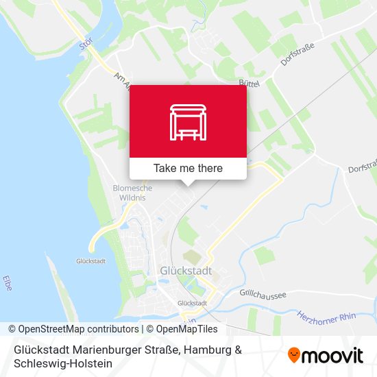Glückstadt Marienburger Straße map