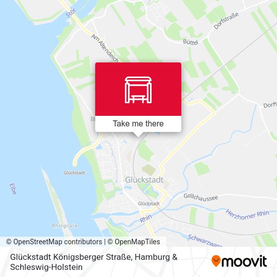 Glückstadt Königsberger Straße map