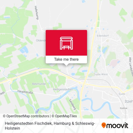 Heiligenstedten Fischdiek map