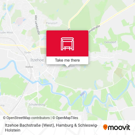 Карта Itzehoe Bachstraße (West)