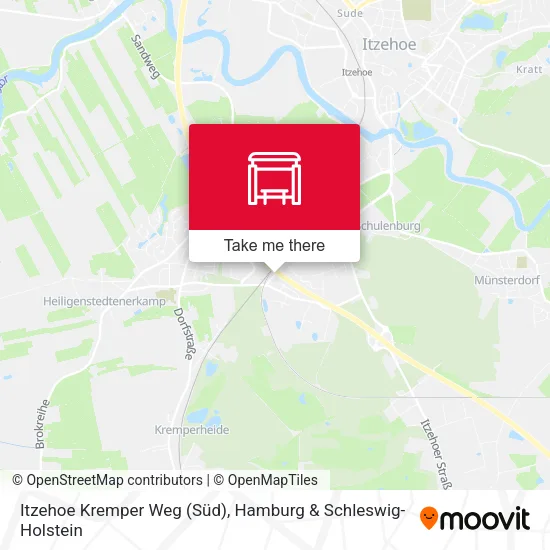 Карта Itzehoe Kremper Weg (Süd)