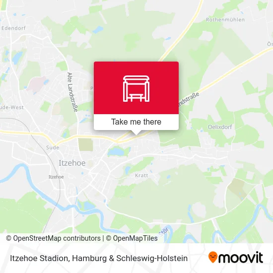 Карта Itzehoe Stadion