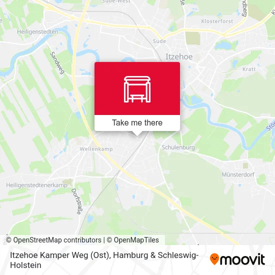 Карта Itzehoe Kamper Weg (Ost)