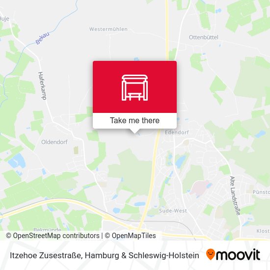 Itzehoe Zusestraße map
