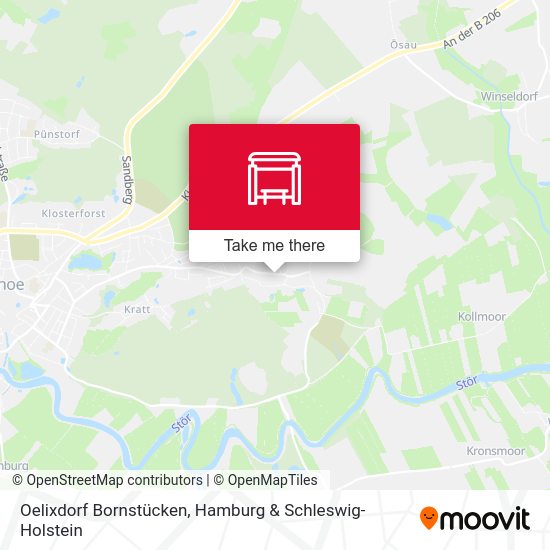 Oelixdorf Bornstücken map