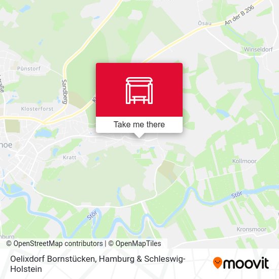 Oelixdorf Bornstücken map