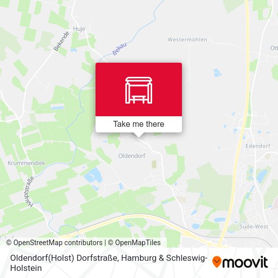 Oldendorf(Holst) Dorfstraße map