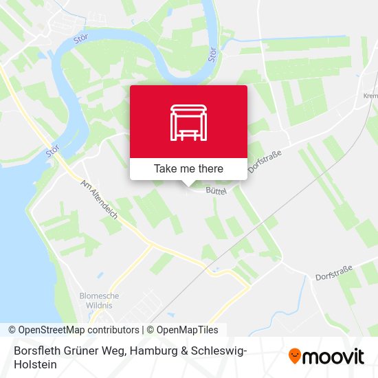 Borsfleth Grüner Weg map