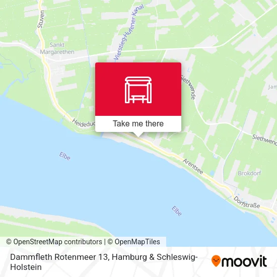 Карта Dammfleth Rotenmeer 13