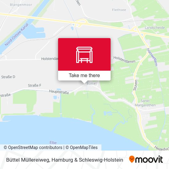 Büttel Müllereiweg map