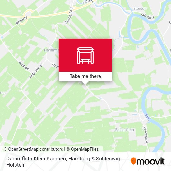 Dammfleth Klein Kampen map