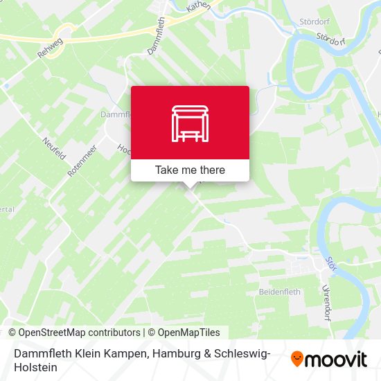 Dammfleth Klein Kampen map