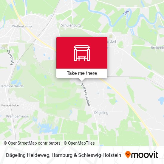 Dägeling Heideweg map
