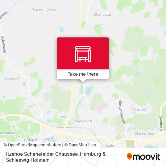 Карта Itzehoe Schenefelder Chaussee