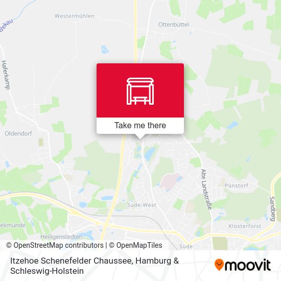 Itzehoe Schenefelder Chaussee map