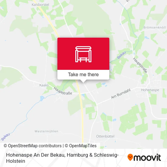 Карта Hohenaspe An Der Bekau