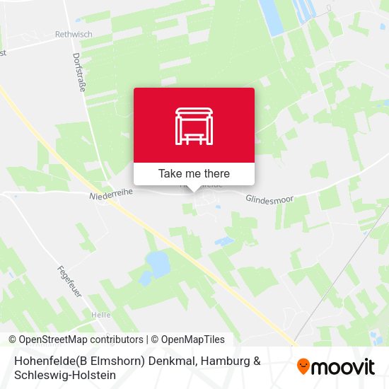 Hohenfelde(B Elmshorn) Denkmal map