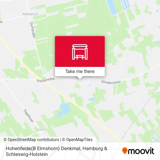 Карта Hohenfelde(B Elmshorn) Denkmal