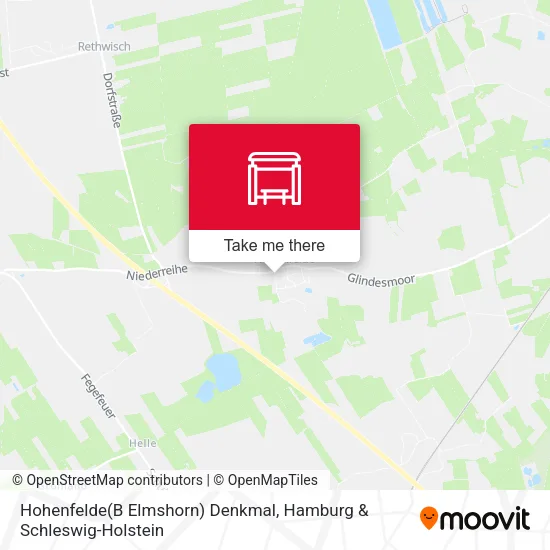 Карта Hohenfelde(B Elmshorn) Denkmal