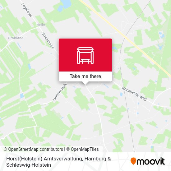 Horst(Holstein) Amtsverwaltung map