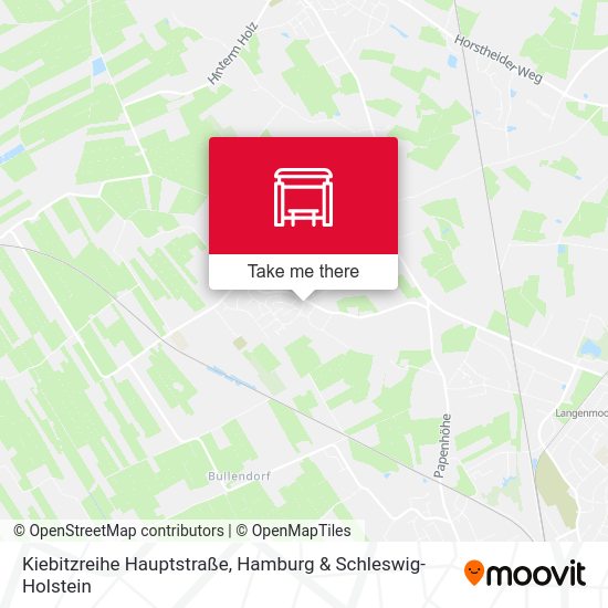 Kiebitzreihe Hauptstraße map
