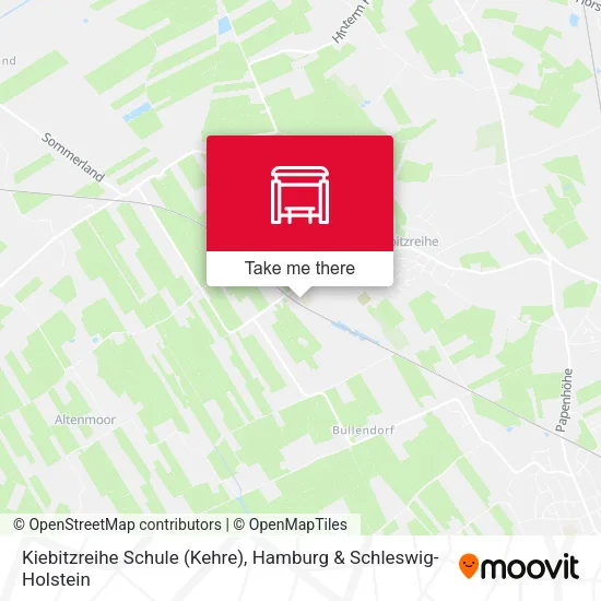 Карта Kiebitzreihe Schule (Kehre)