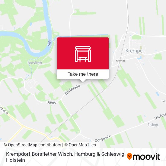 Krempdorf Borsflether Wisch map