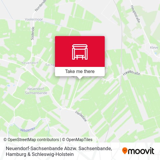Neuendorf-Sachsenbande Abzw. Sachsenbande map