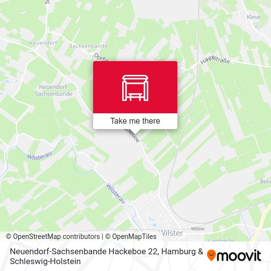 Neuendorf-Sachsenbande Hackeboe 22 map